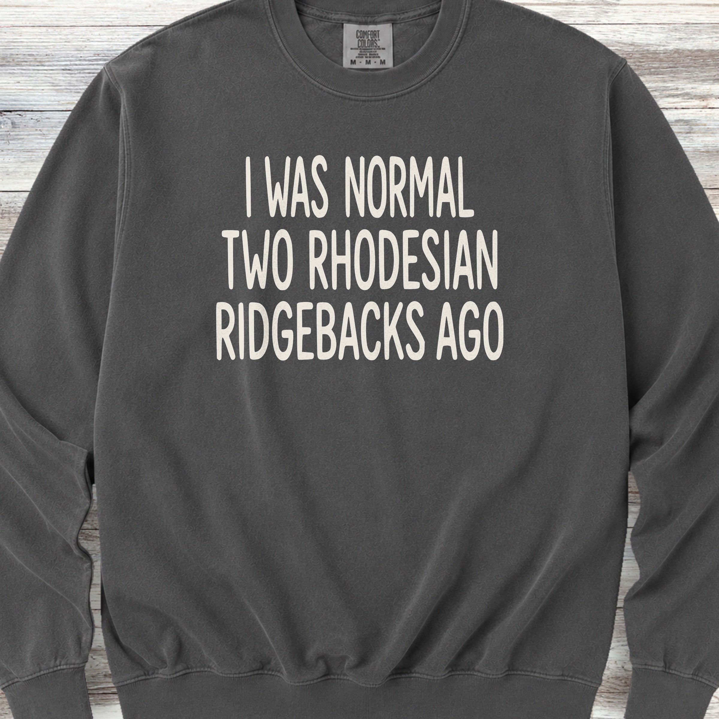 Rhodesian Ridgeback Normal Sweatshirt - Pepper