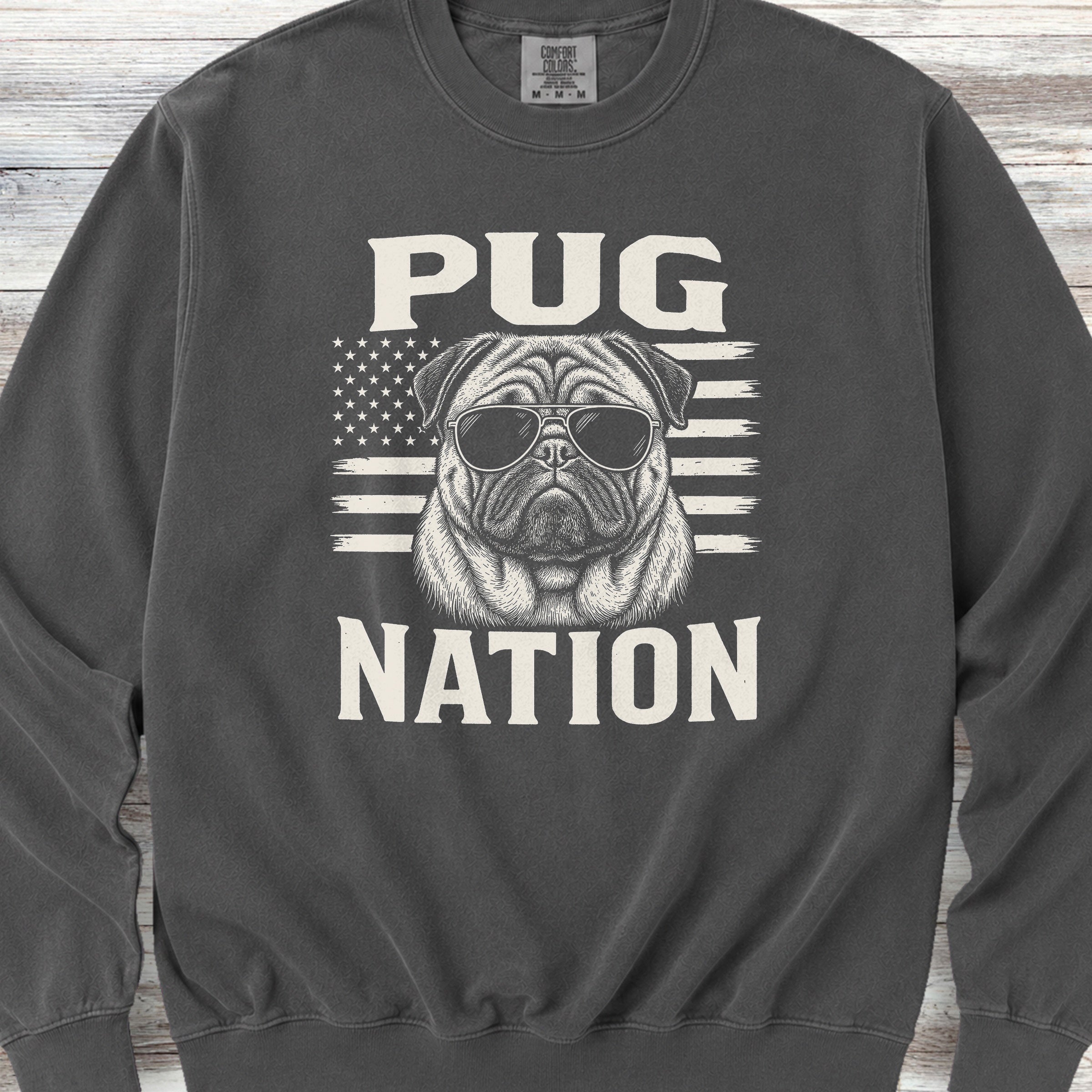 Pug Nation Sweatshirt - Pepper