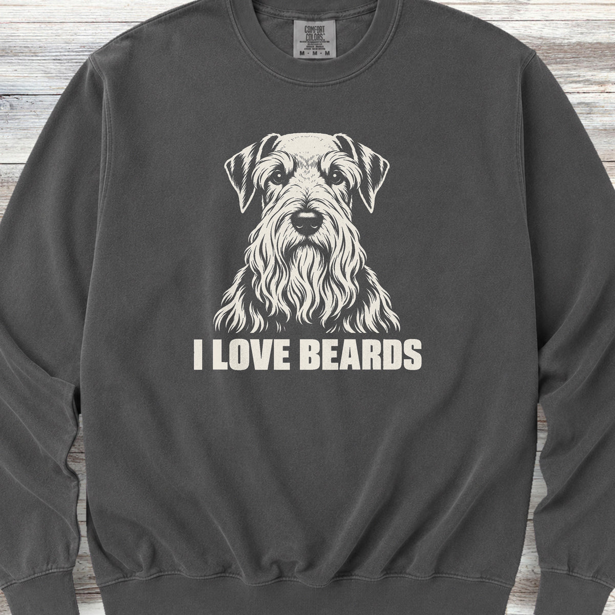 Cesky Terrier I Love Beards Sweatshirt - Pepper