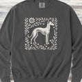 Whippet Linocut Sweatshirt - Pepper