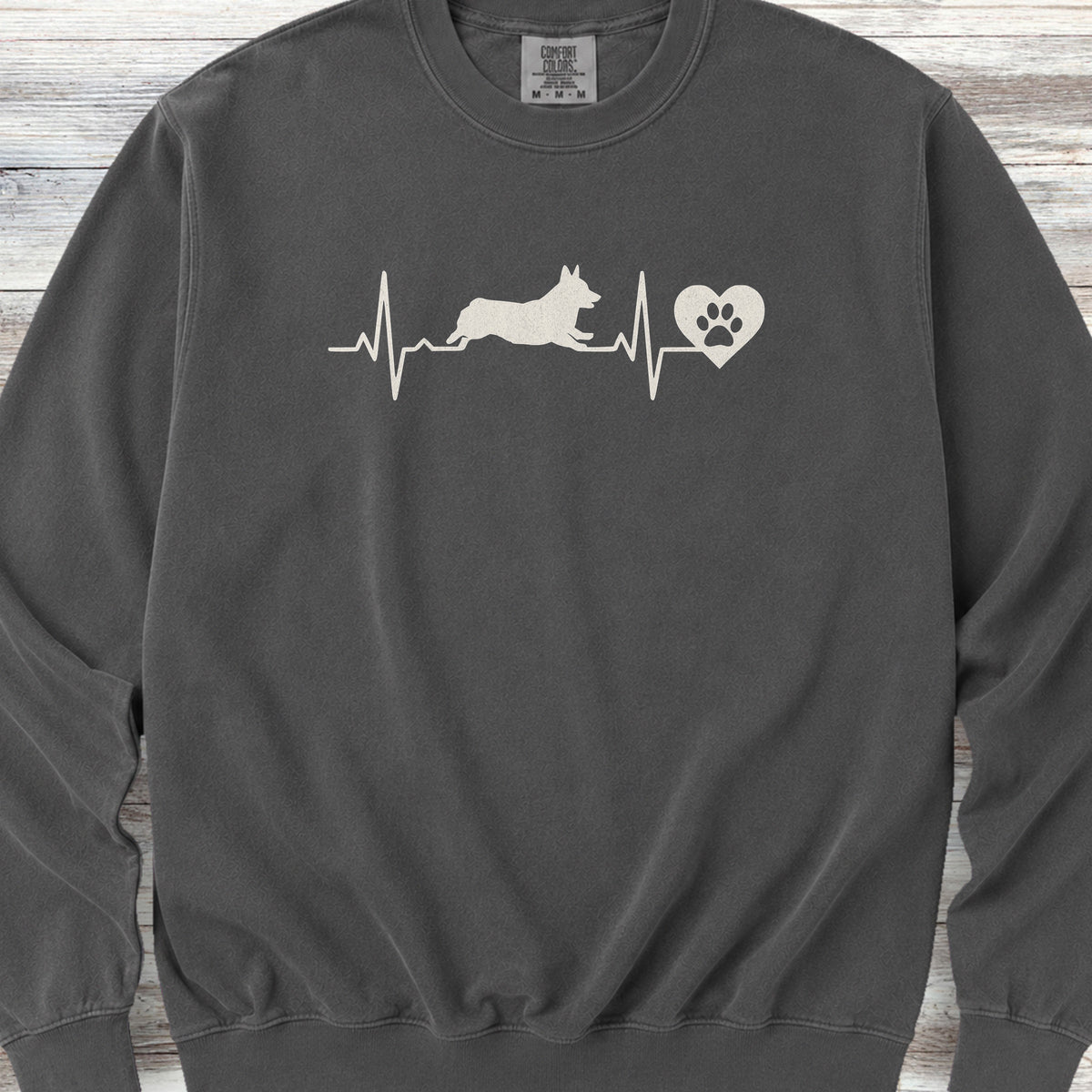 Corgi Heartbeat Sweatshirt - Pepper