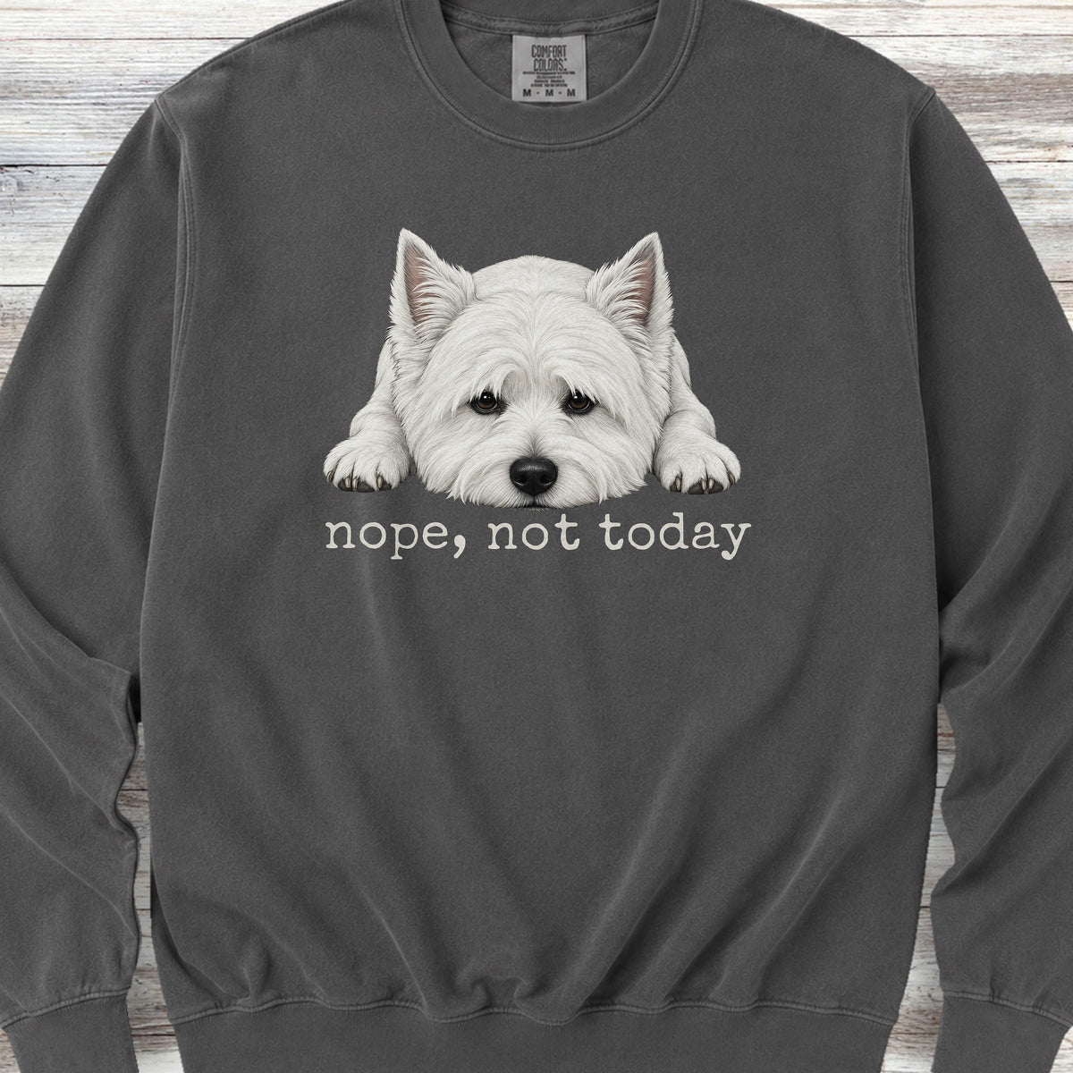 West Highland Nope Sweatshirt - Pepper