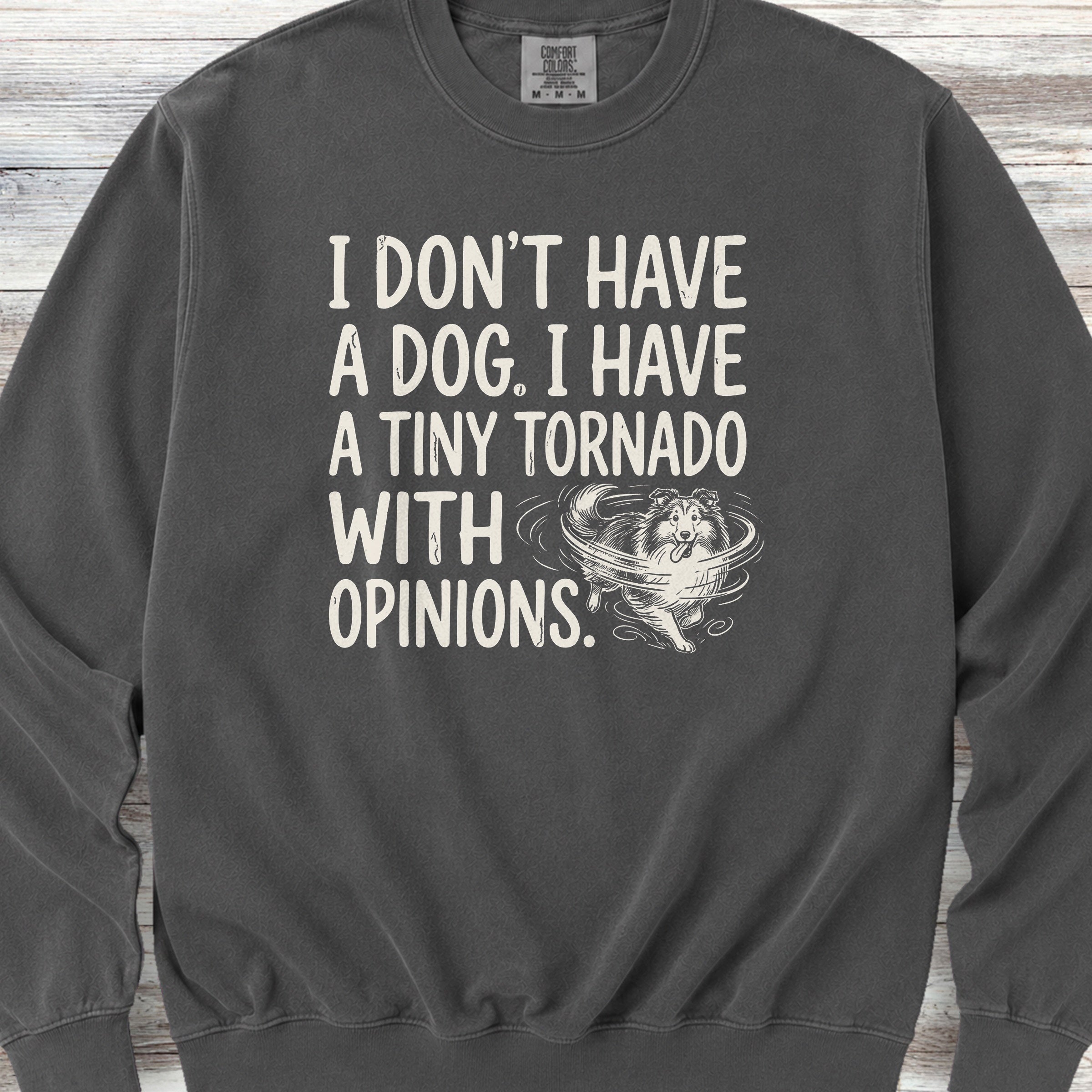 Shetland Sheepdog Tornado Sweatshirt - Pepper