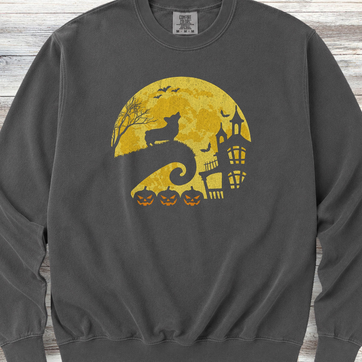 Corgi Halloween Moon Sweatshirt - Pepper