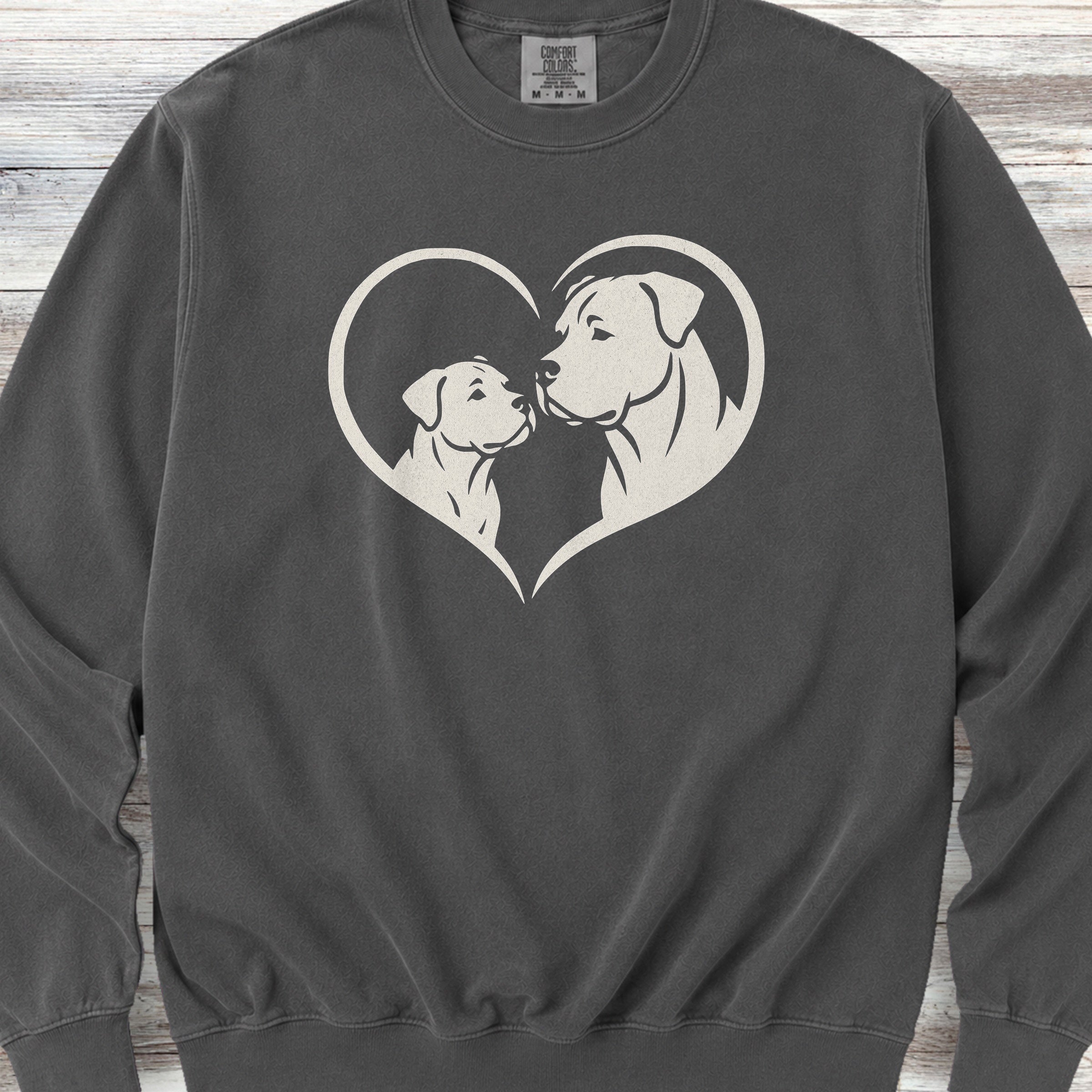 Cane Corso Heart Bond Natural Sweatshirt - Pepper