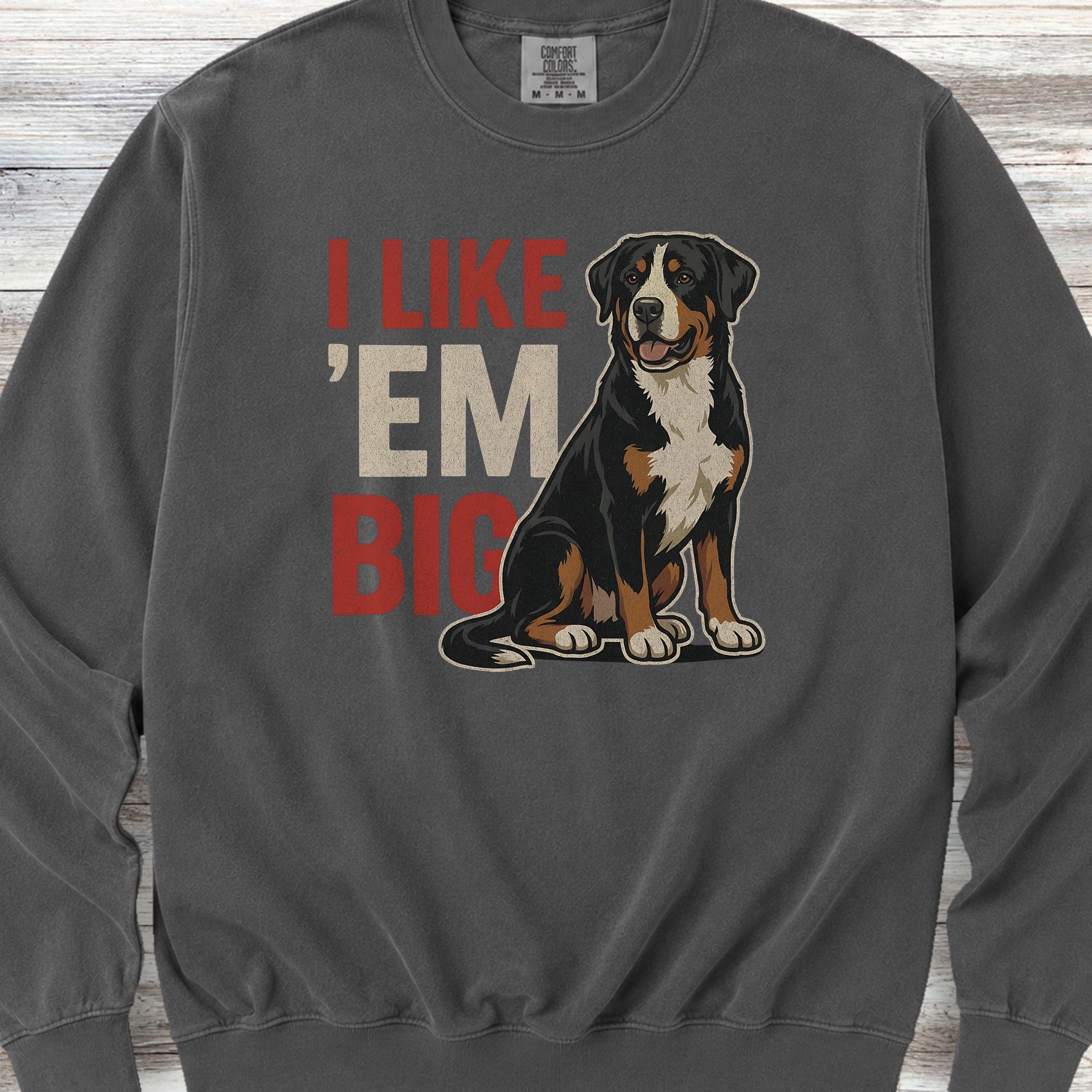 Swiss Mountain Dog Big Sweatshirt - Pepper