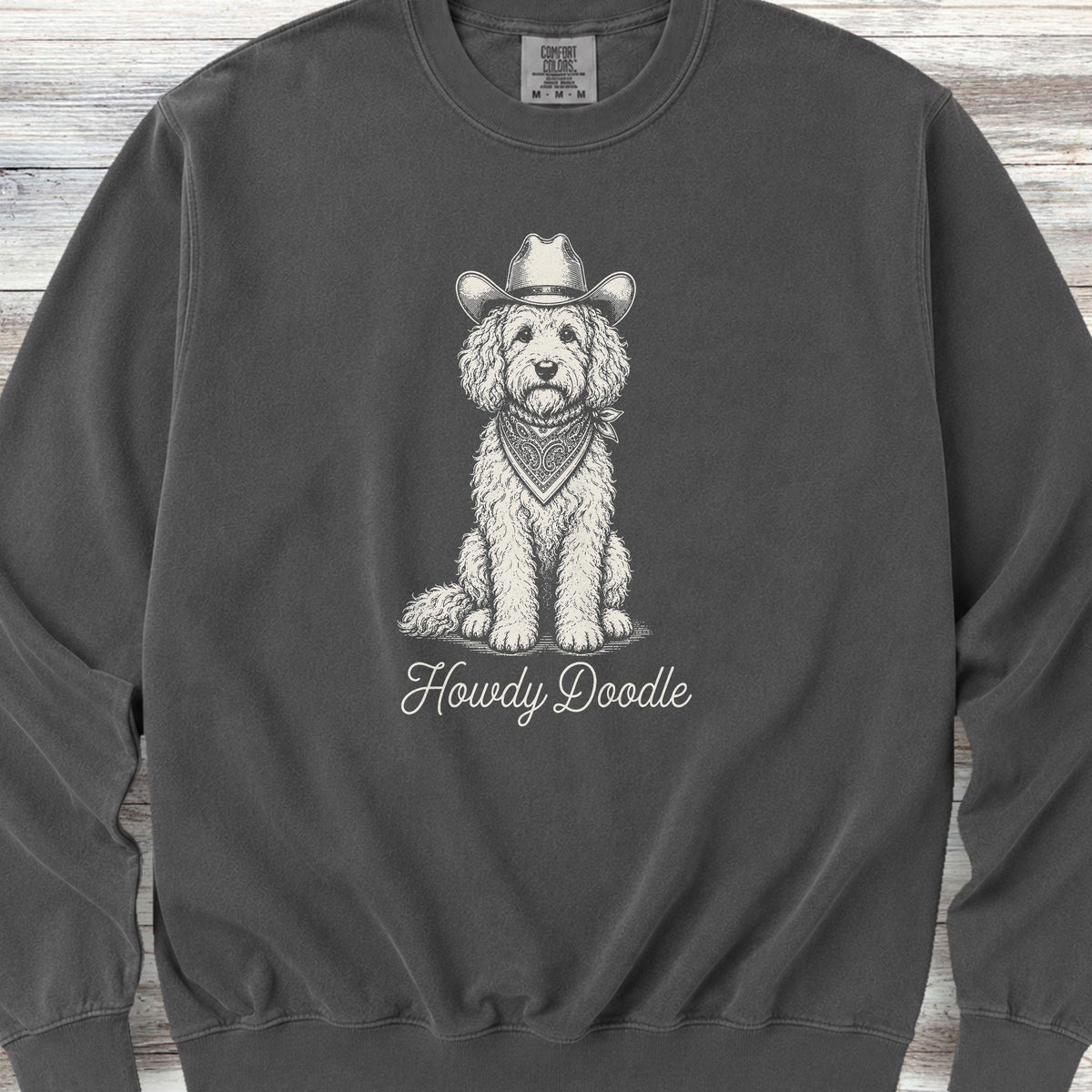 Goldendoodle Howdy Doodle Sweatshirt - Pepper