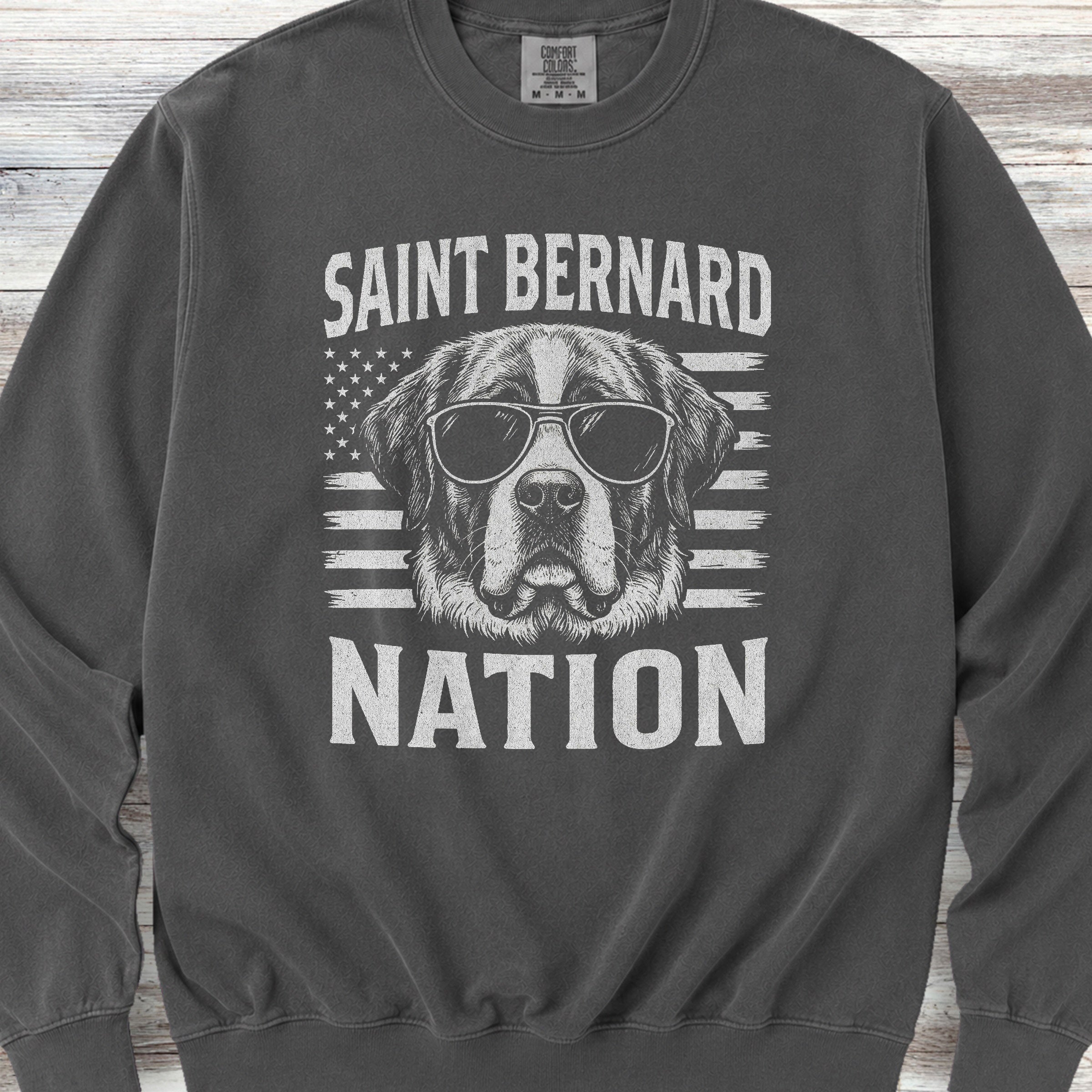 Saint Bernard Nation Sweatshirt - Pepper