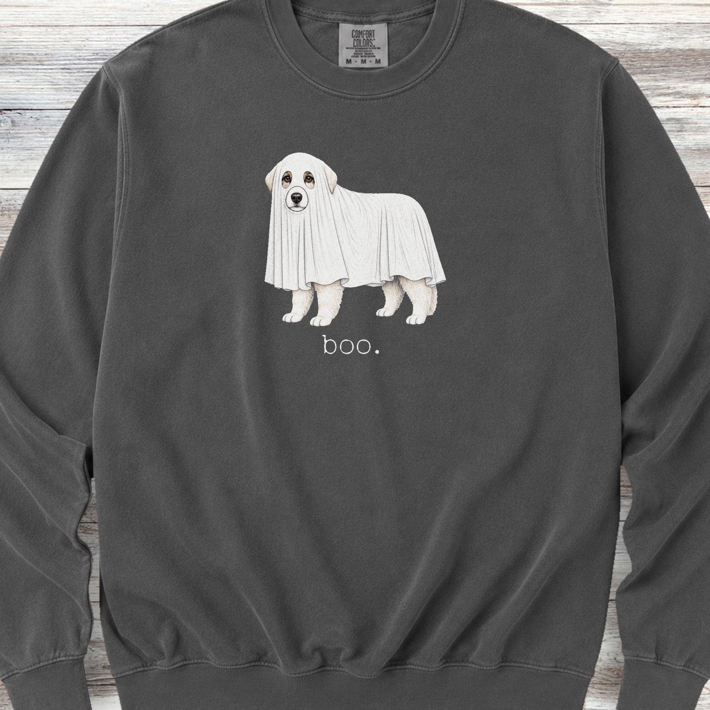 Great Pyrenees Boo Sweatshirt - Pepper