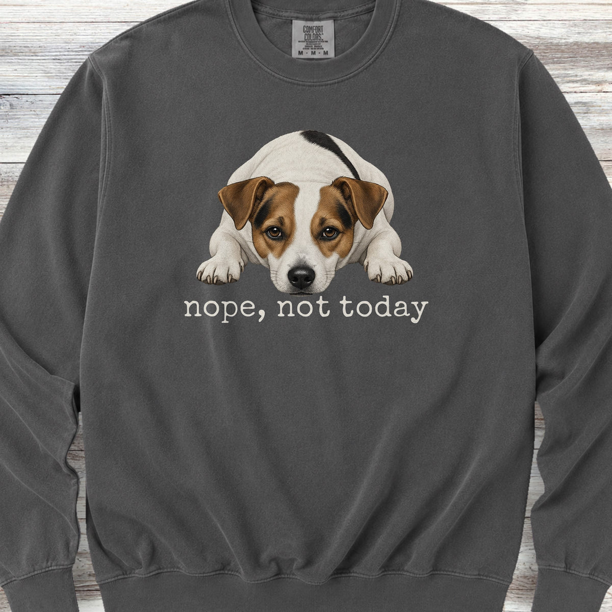 Jack Russell Nope Sweatshirt - Pepper