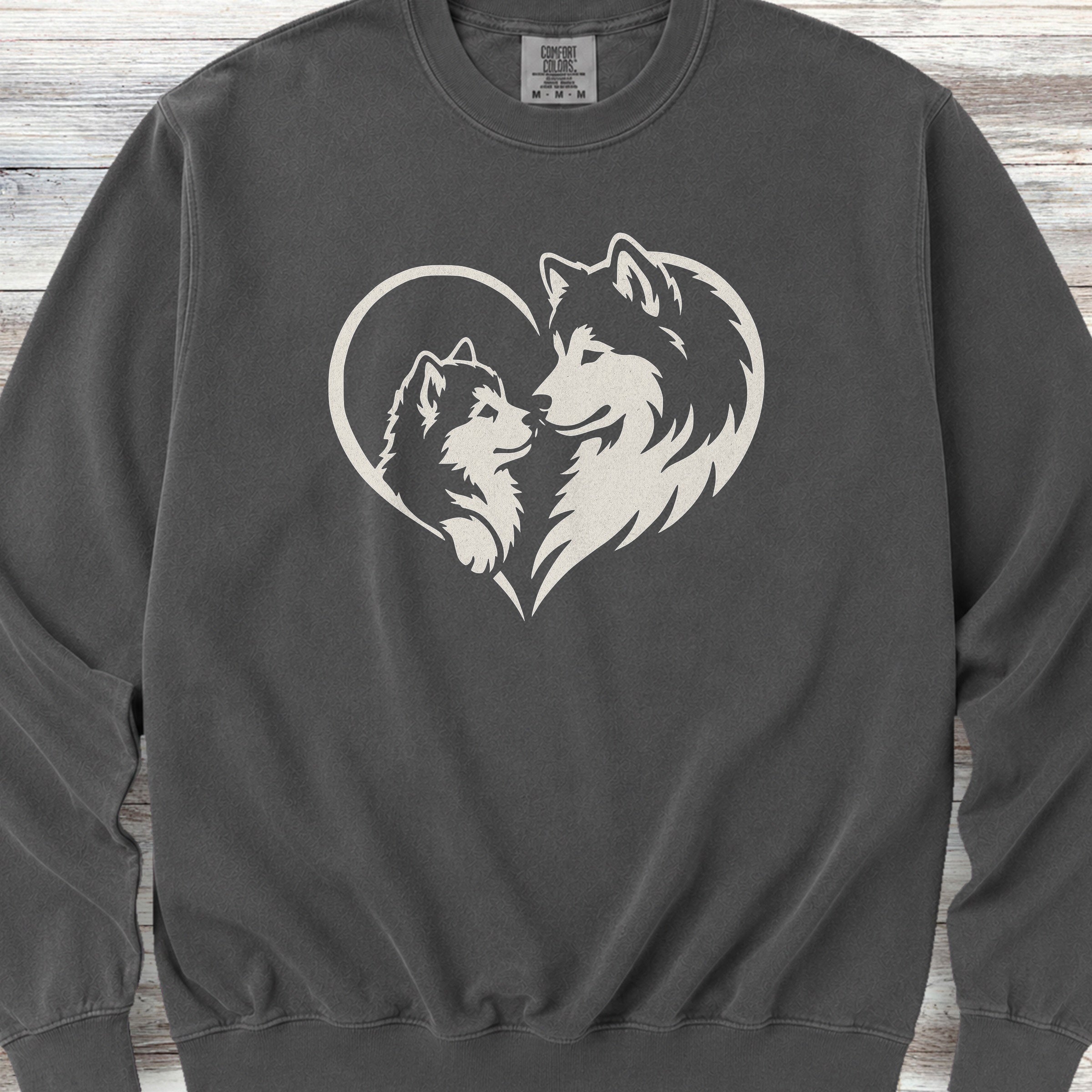 Alaskan Malamute Heart Bond Sweatshirt - Pepper