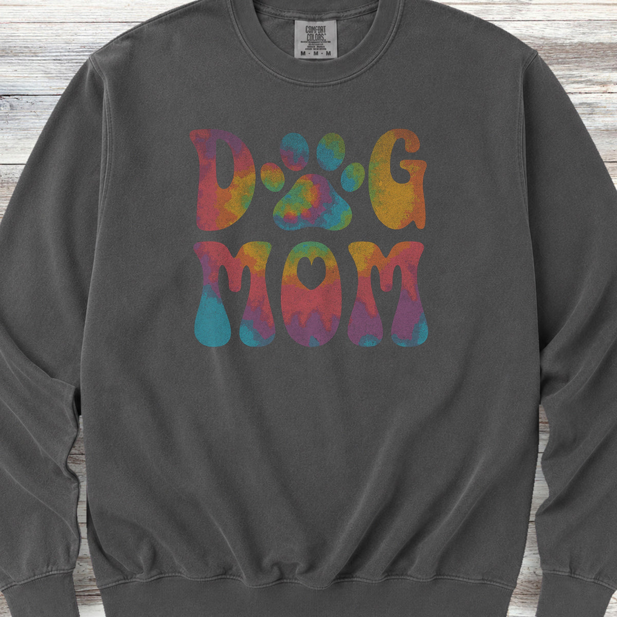 Dog Mom Rainbow Sweatshirt - Pepper