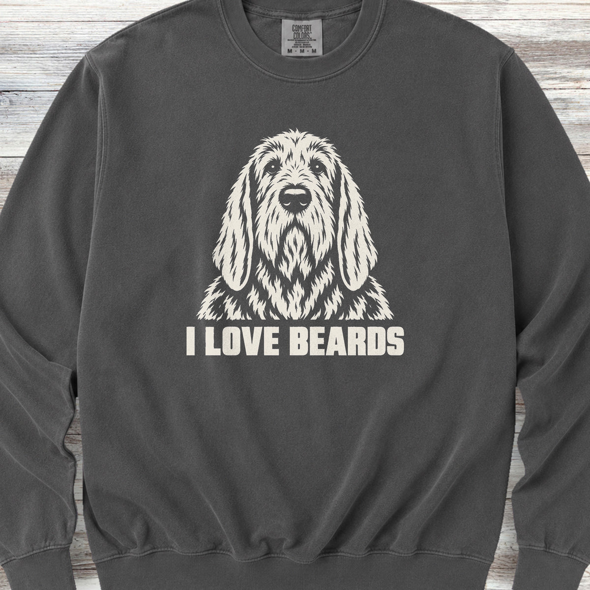 Otterhound I Love Beards Sweatshirt - Pepper
