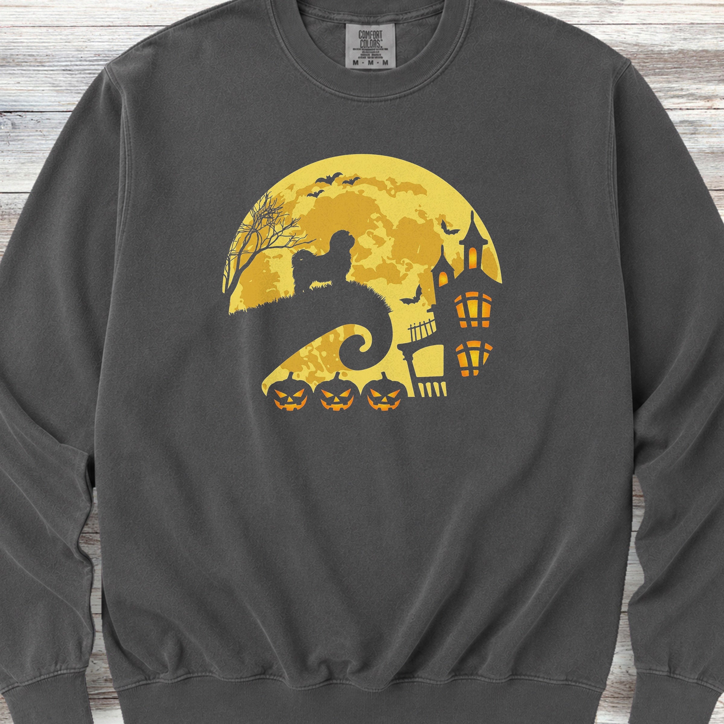 Shih Tzu Halloween Moon Sweatshirt - Pepper
