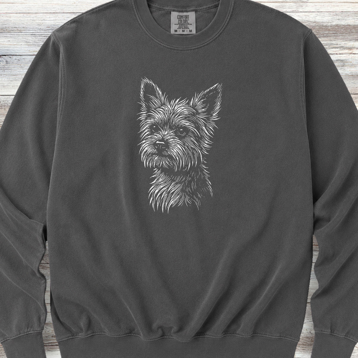 Yorkshire Terrier Sketch Sweatshirt - Pepper