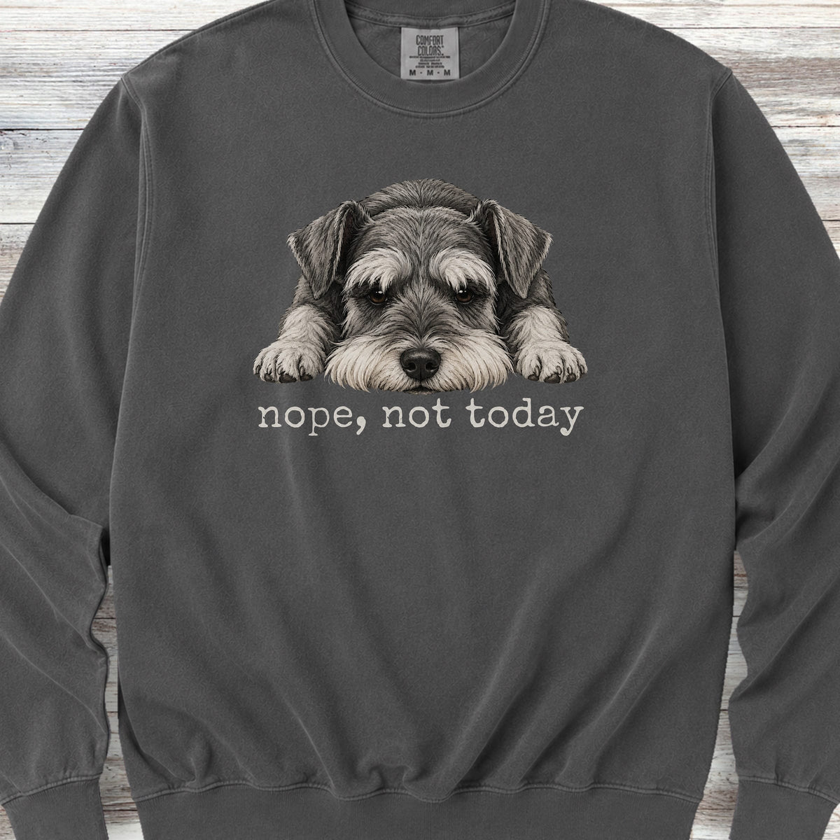 Schnauzer Nope Sweatshirt - Pepper