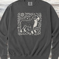 Swiss Mountain Dog Linocut Sweatshirt - Pepper