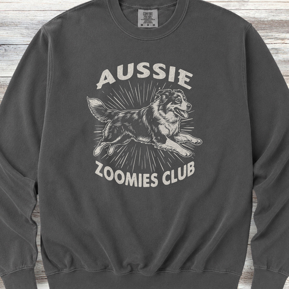 Australian Shepherd Zoomies Sweatshirt - Pepper