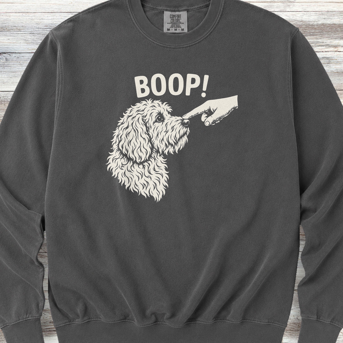 Goldendoodle BOOP! Sweatshirt - Pepper