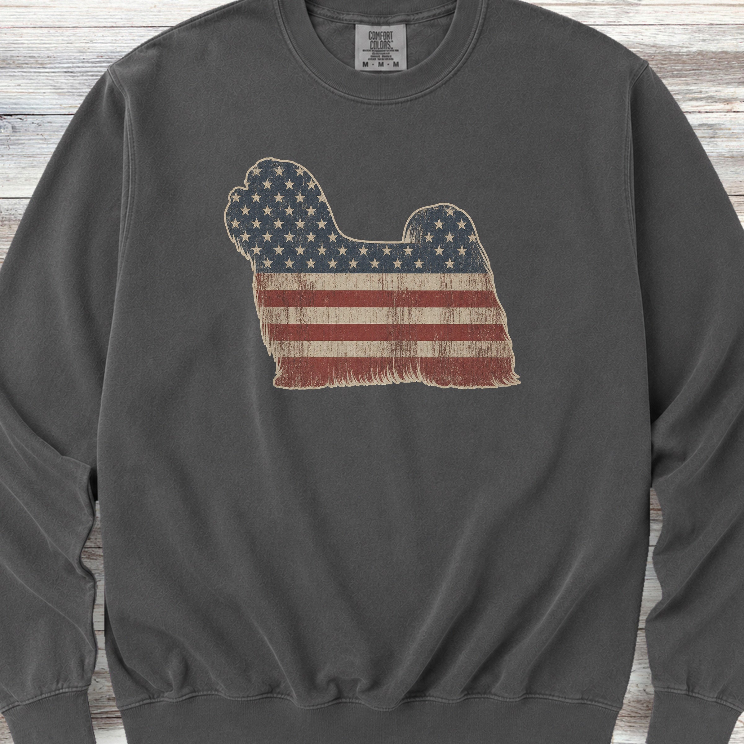 Maltese Vintage USA Sweatshirt - Pepper