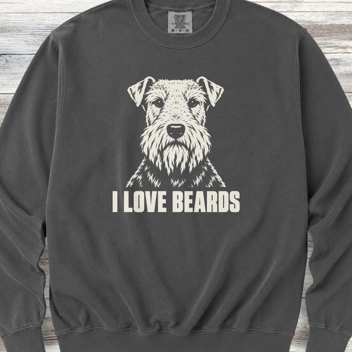 Welsh Terrier I Love Beards Sweatshirt - Pepper