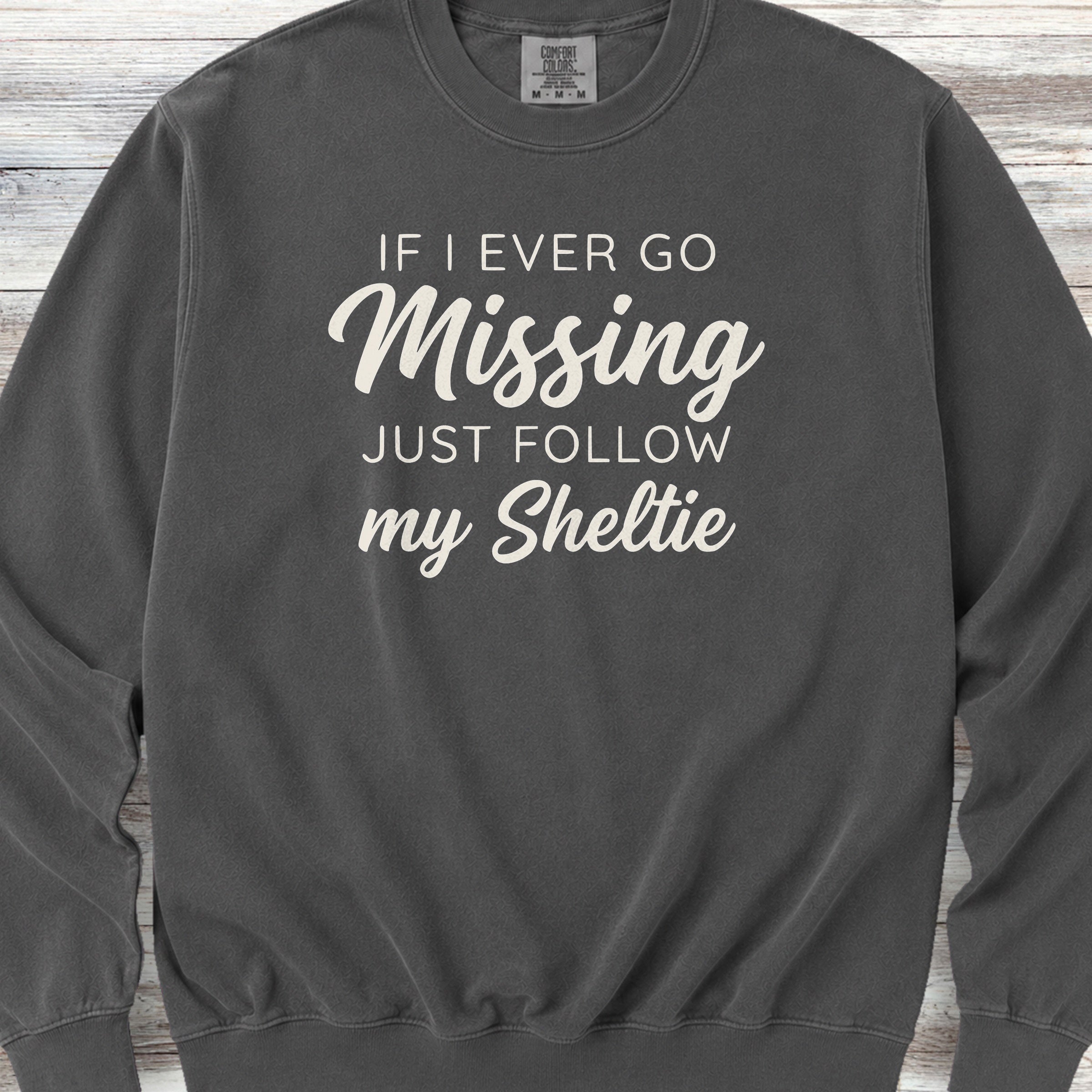 Shetland Sheepdog Find Me Sweatshirt - Pepper