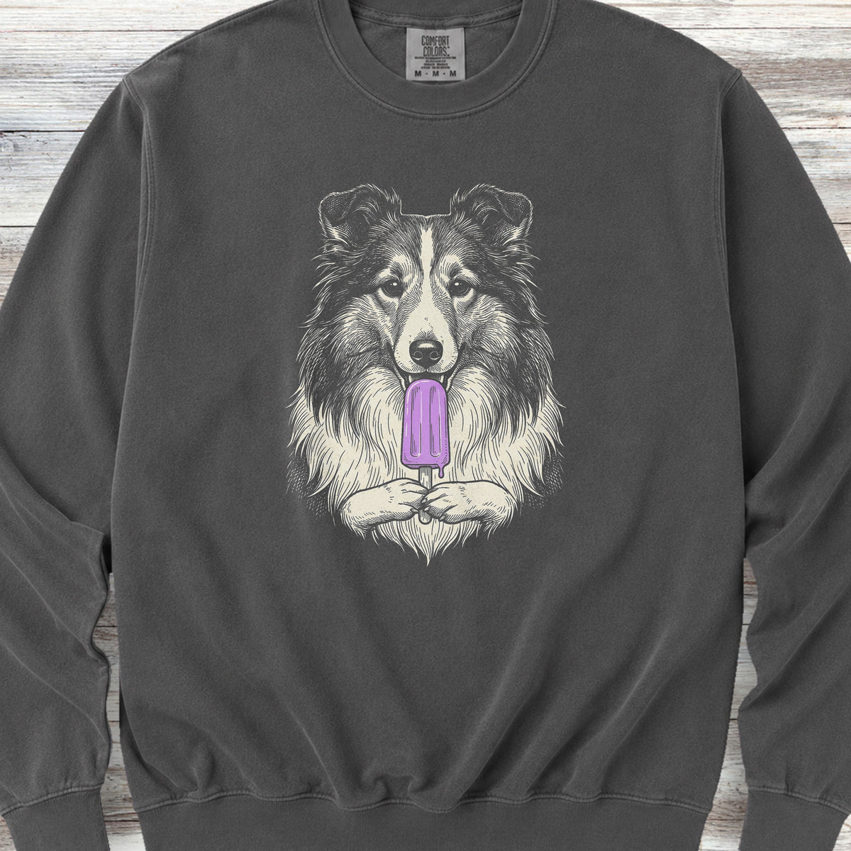 Shetland Sheepdog Pupsicle Sweatshirt - Pepper