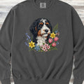 Bernedoodle Spring Portrait Sweatshirt - Pepper