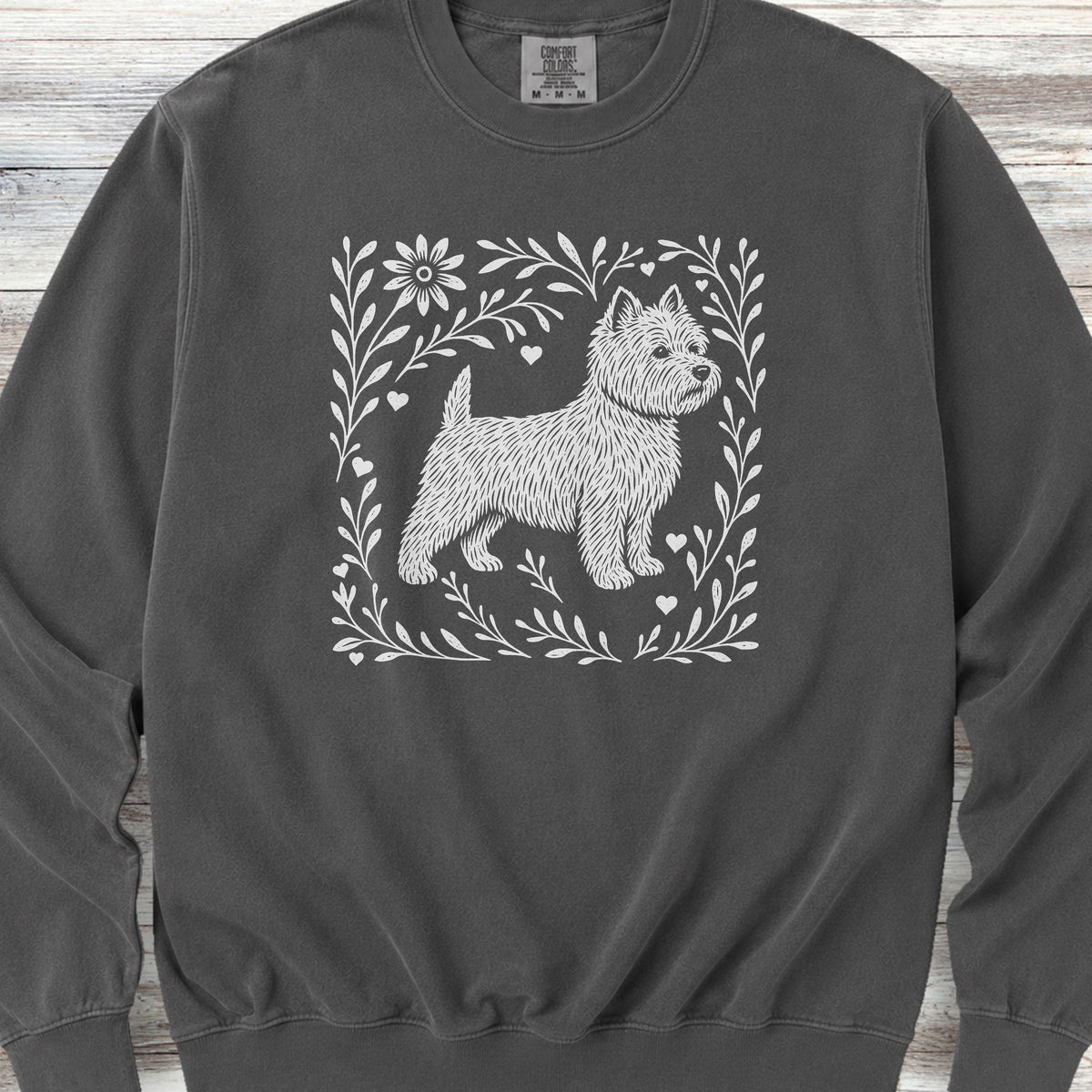 West Highland Linocut Sweatshirt - Pepper