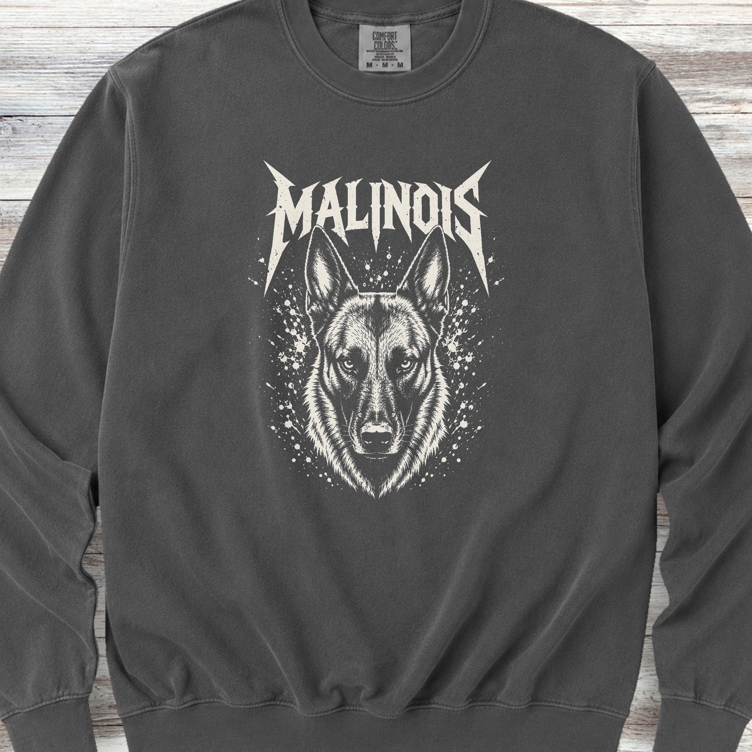 Belgian Malinois Metal Sweatshirt - Pepper