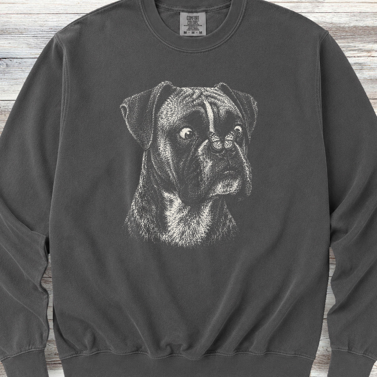 Boxer Butterfly Sweatshirt - Pepper