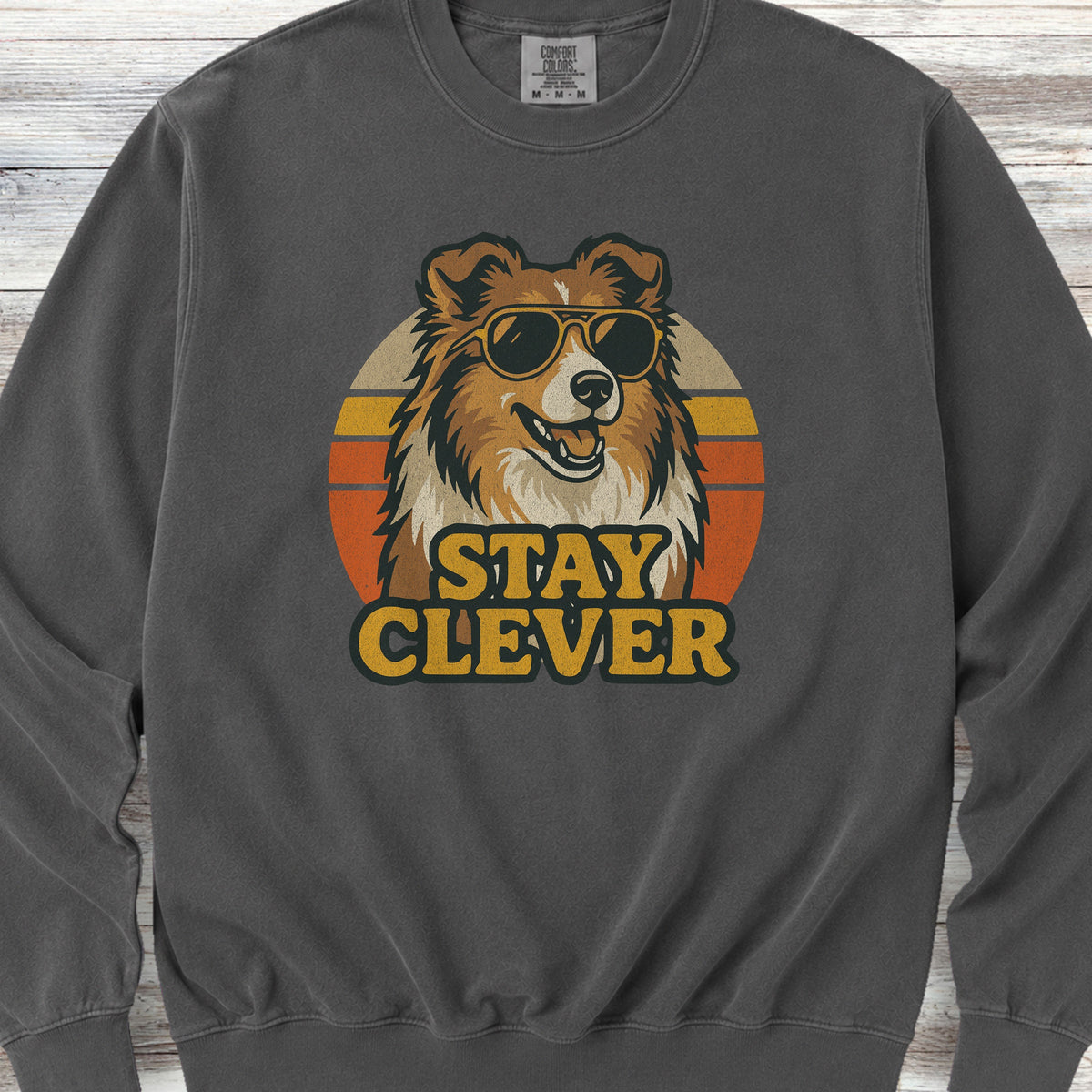 Shetland Sheepdog Clever Sweatshirt - Pepper