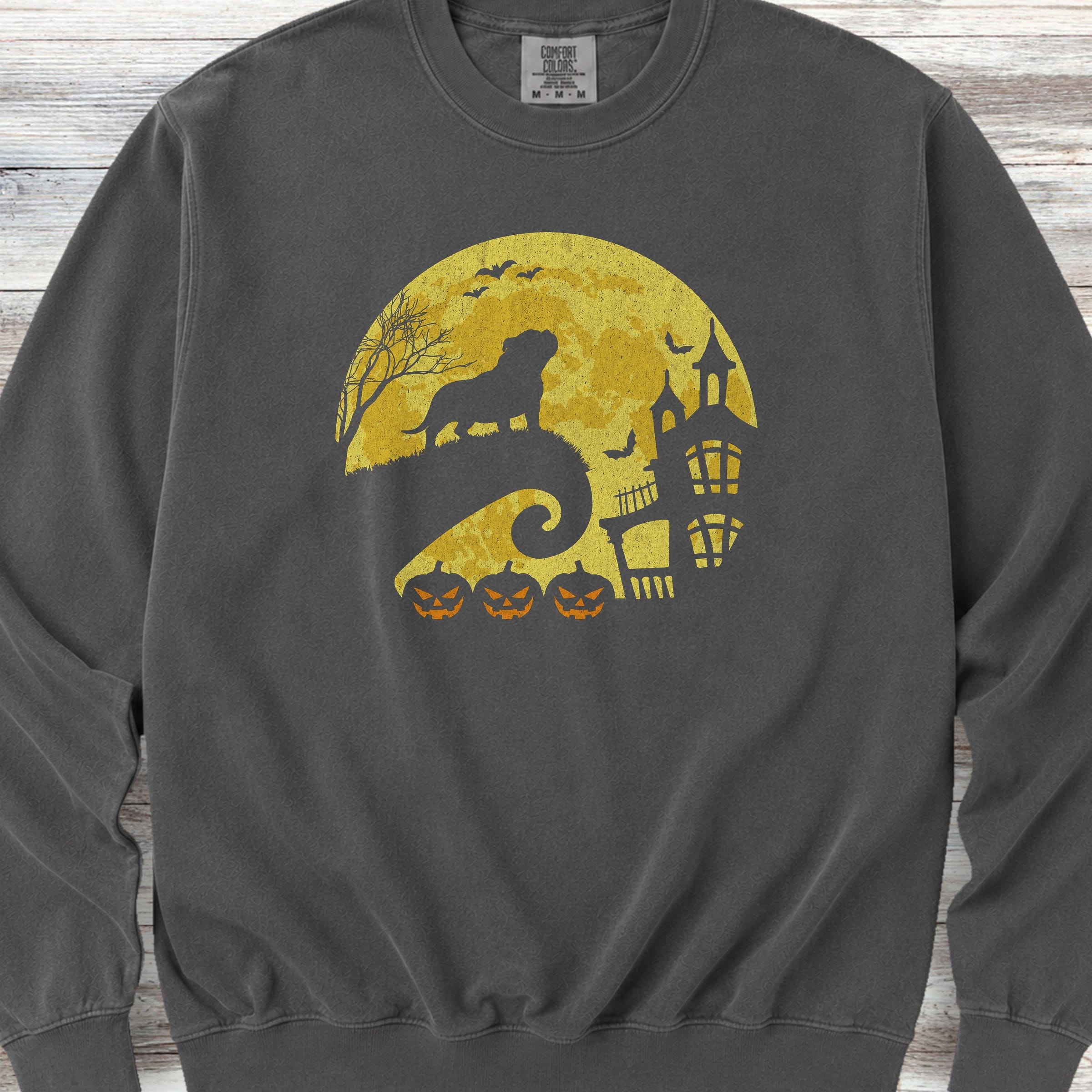 American Bully Halloween Moon Sweatshirt - Pepper