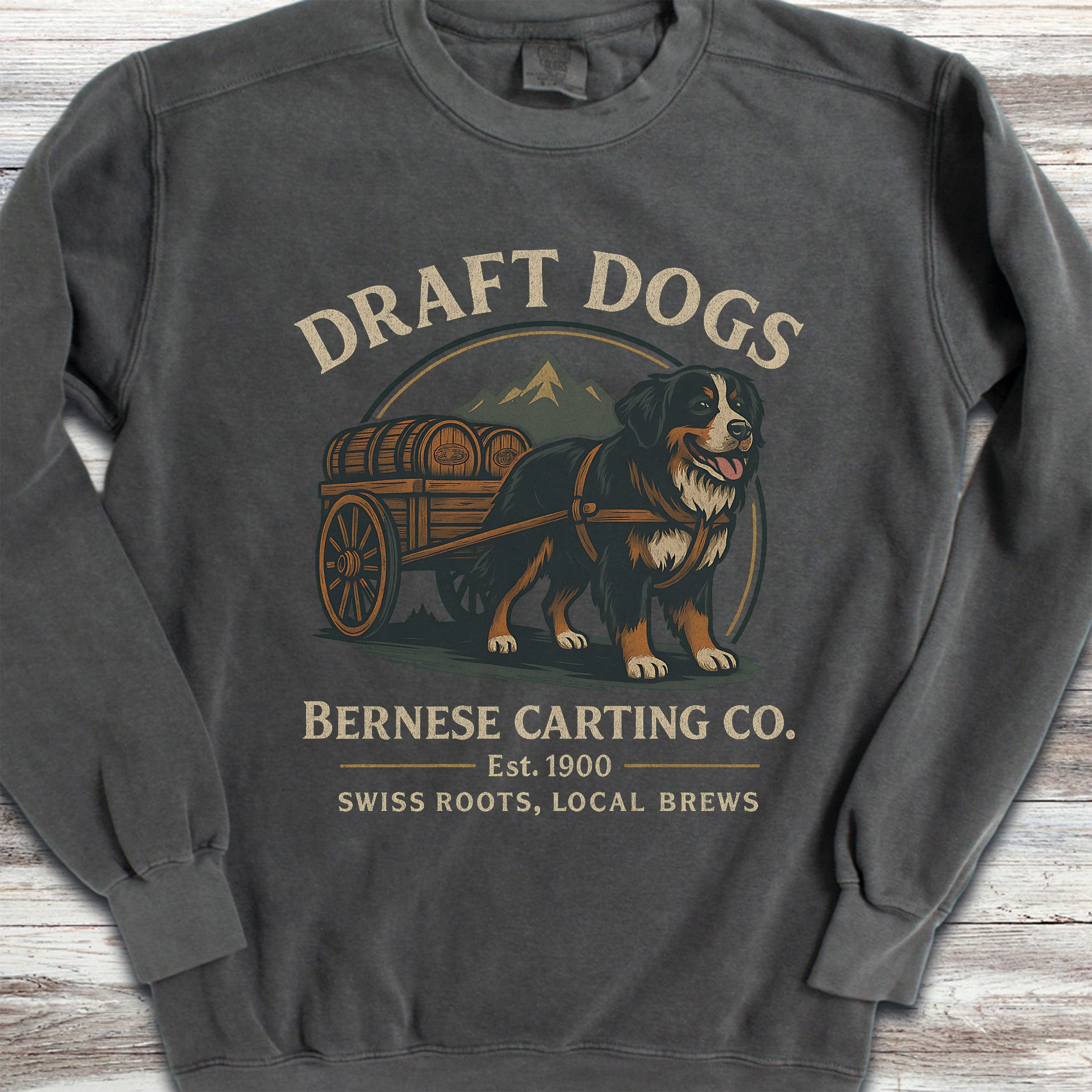 Bernese Mountain Dog Draft Dogs Sweatshirt - Pepper