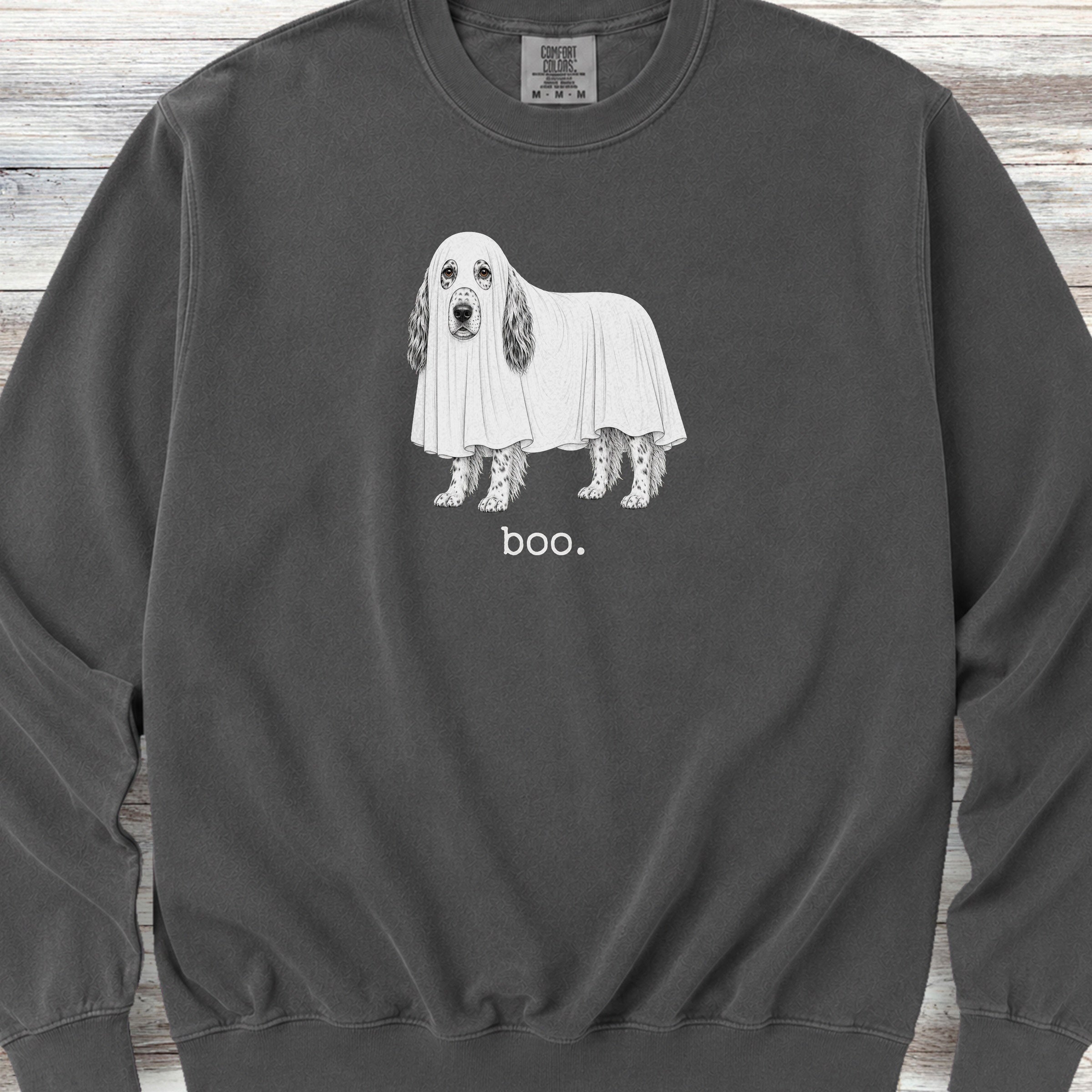 English Setter Boo Sweatshirt - Pepper