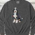 Bernedoodle Watercolor Sweatshirt - Pepper