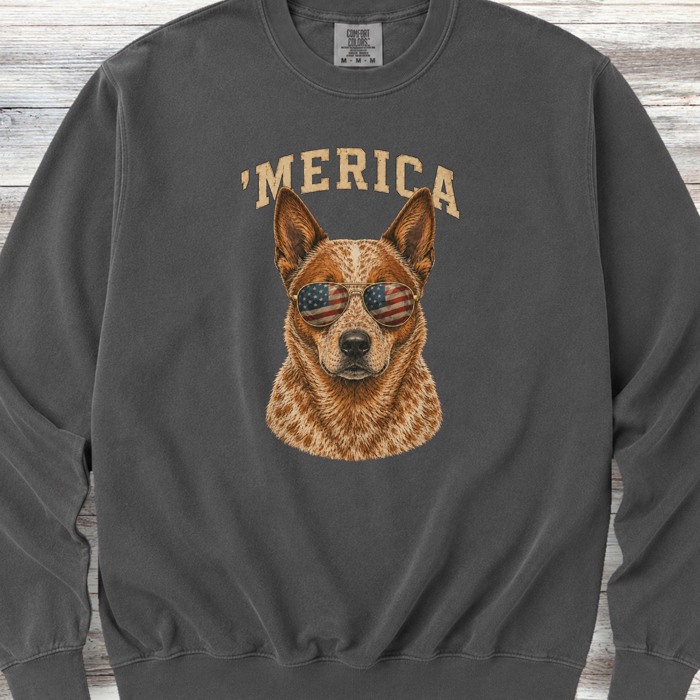 Australian Cattle Dog Red 'Merica Sweatshirt - Pepper