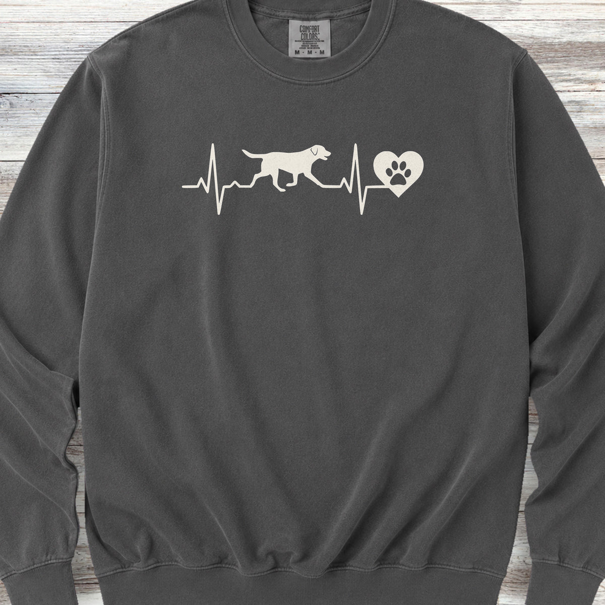 Labrador Retriever Heartbeat Sweatshirt - Pepper