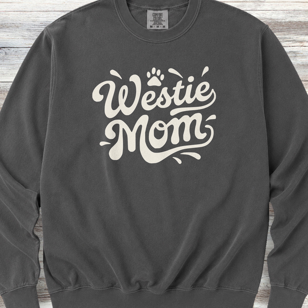 West Highland Groovy Mom Sweatshirt - Pepper