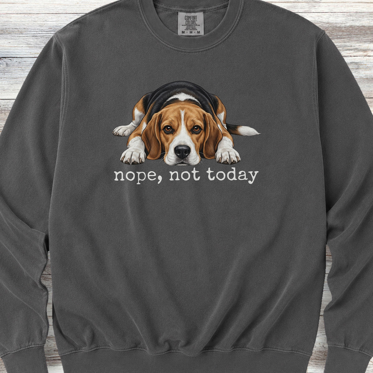 Beagle Nope Sweatshirt - Pepper