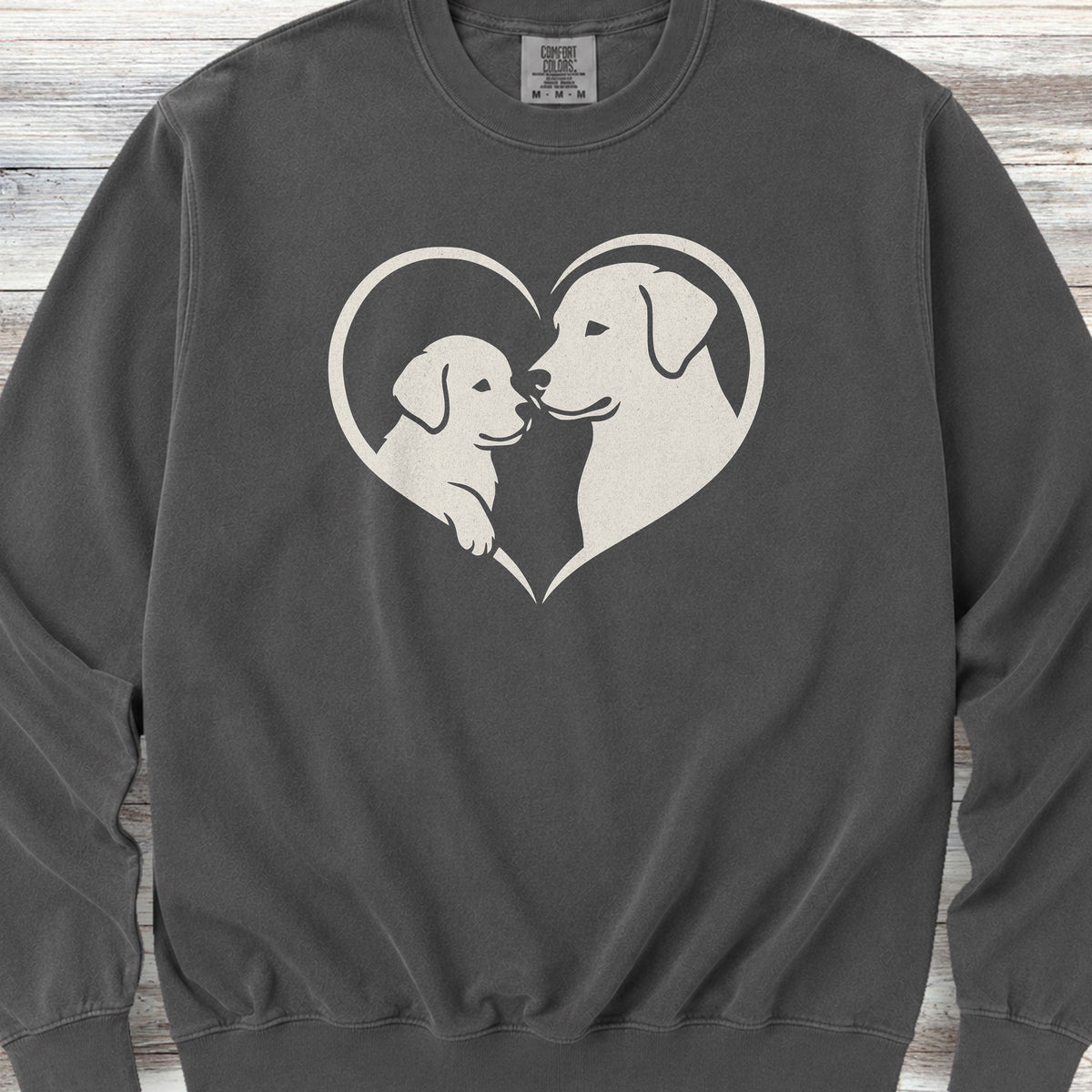 Labrador Retriever Heart Bond Sweatshirt - Pepper