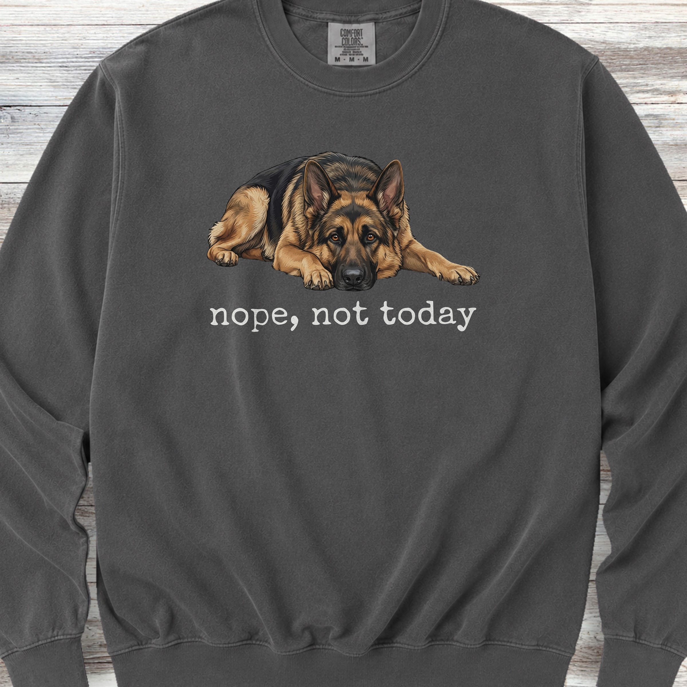 German Shepherd Nope Sweatshirt - Pepper