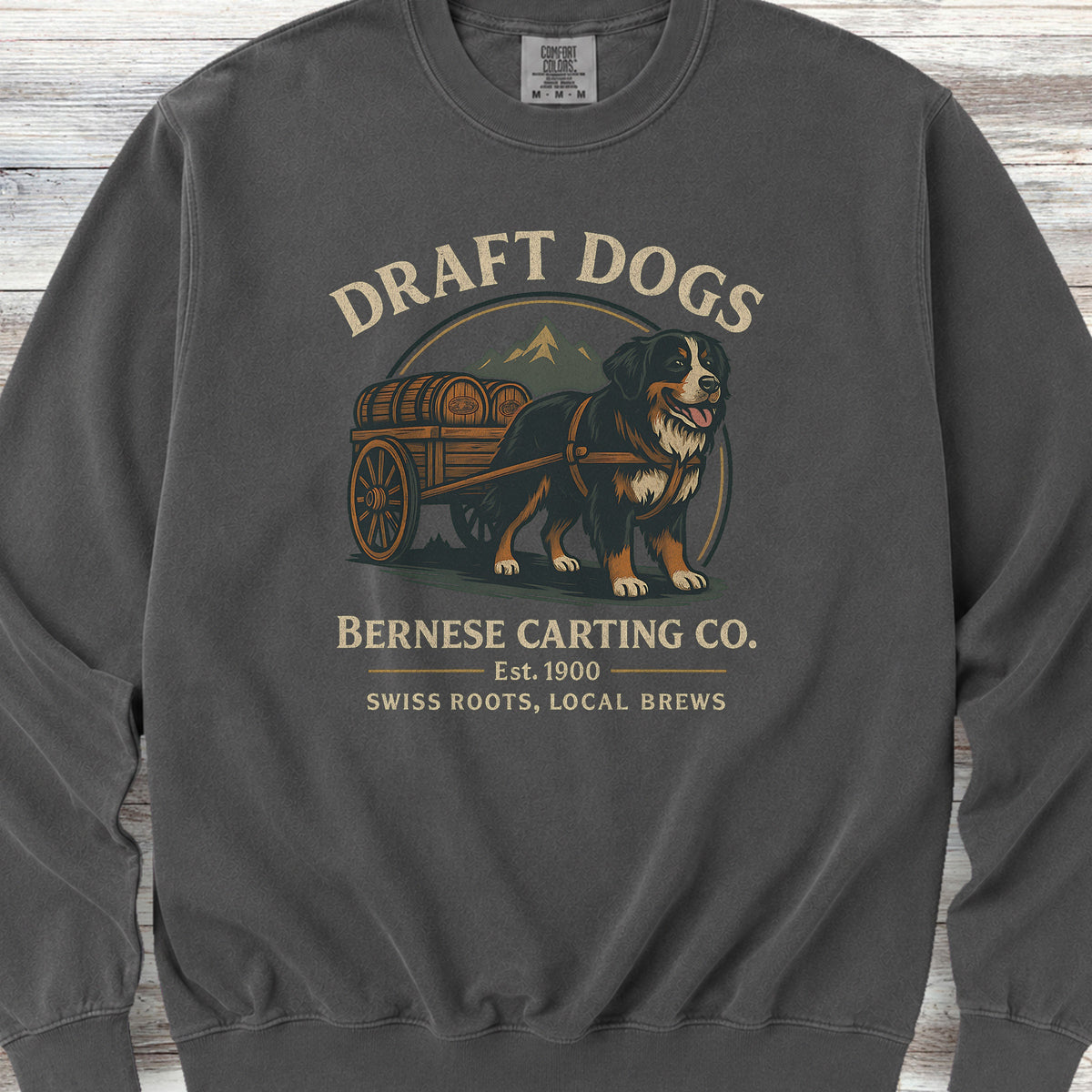 Bernese Mountain Dog Draft Dogs Sweatshirt - Pepper