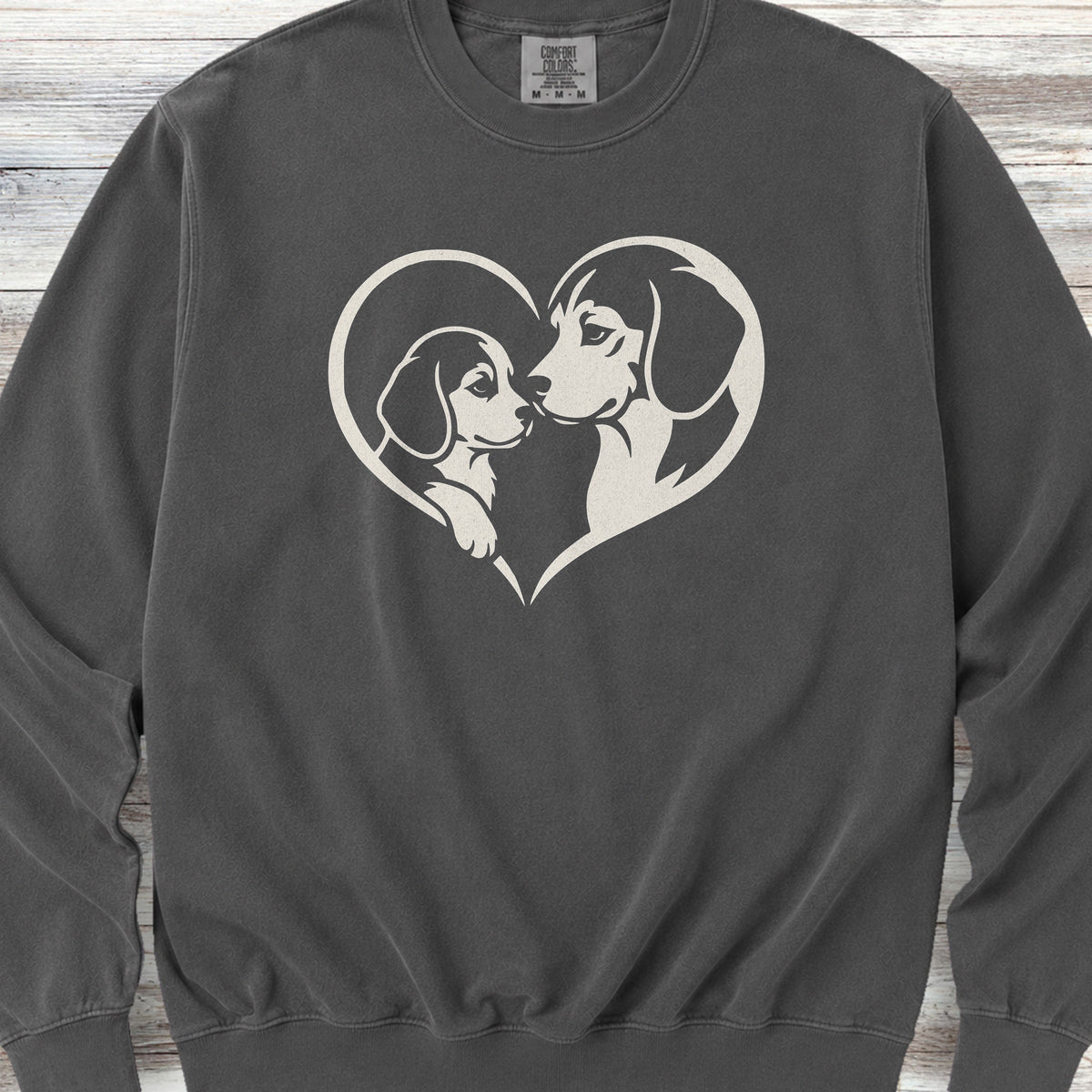Beagle Heart Bond Sweatshirt - Pepper