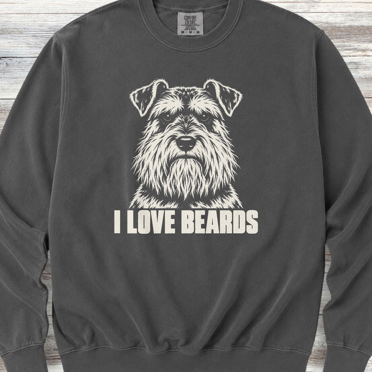 Schnauzer I Love Beards Sweatshirt - Pepper