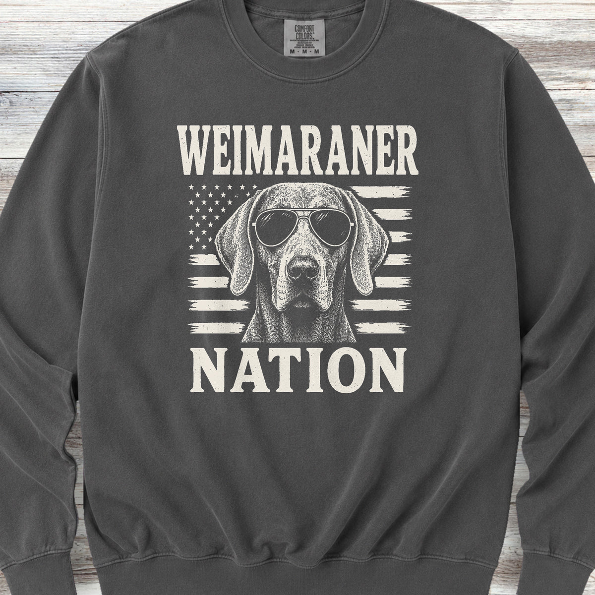 Weimaraner Nation Sweatshirt - Pepper