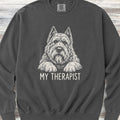 Bouvier Cropped Therapist Sweatshirt - Pepper