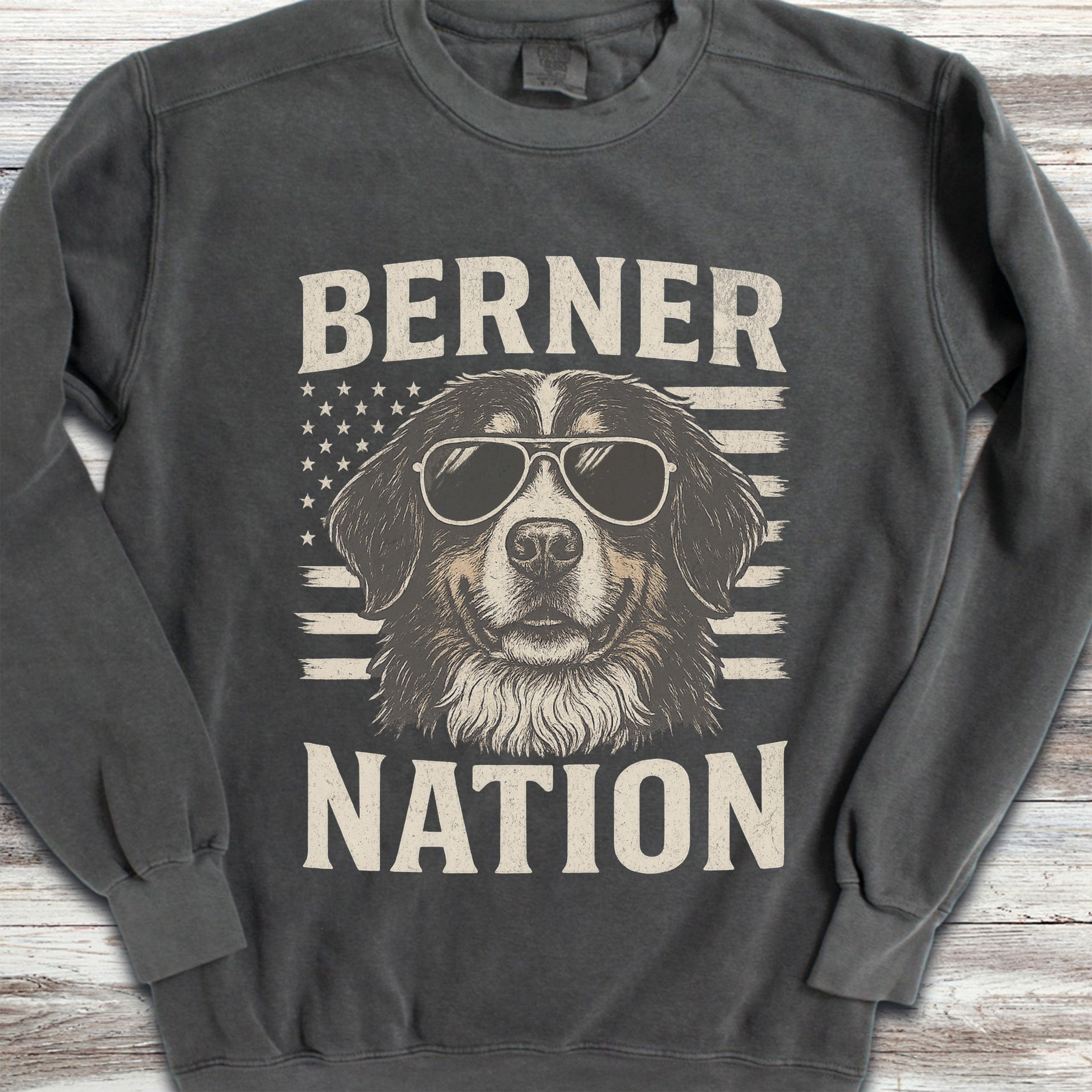 Bernese Mountain Dog Nation Sweatshirt - Pepper