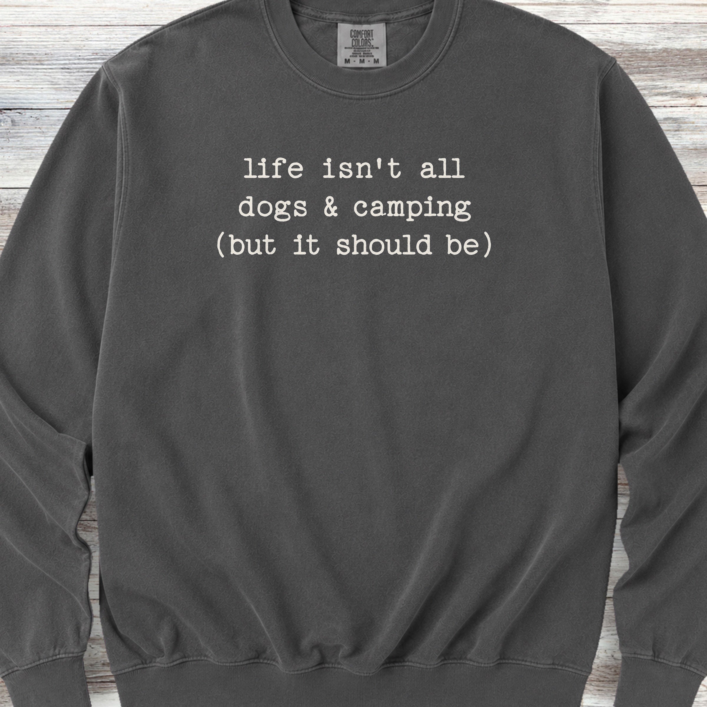 Dogs & Camping Sweatshirt - Pepper