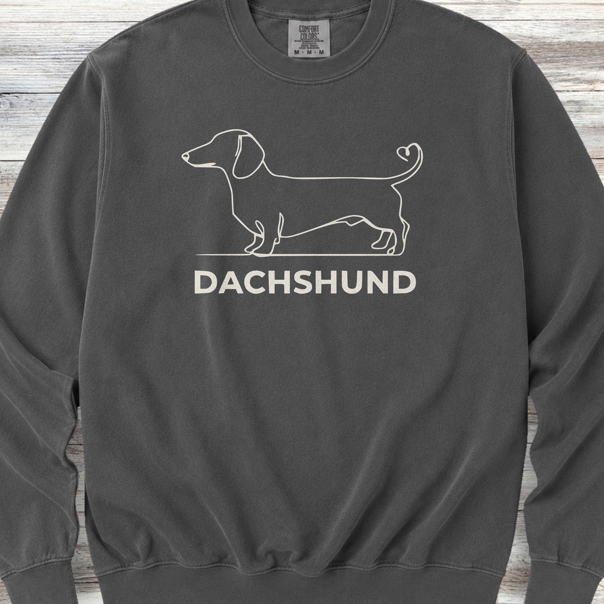 Dachshund Minimalist Sweatshirt - Pepper